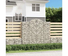 Išlenkti gabiono krepšiai, 9vnt., 200x50x180/200cm, geležis