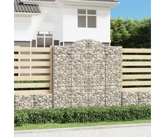 Išlenkti gabiono krepšiai, 9vnt., 200x50x200/220cm, geležis