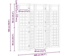Privatumo žaliuzės Medus ruda 200 x 180 cm Kietas pušies medis