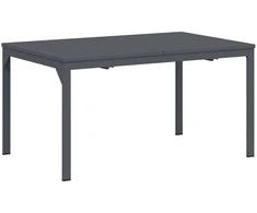 Lauko vakarienės stalas Antracitas 210 x 90 x 73 cm Plienas
