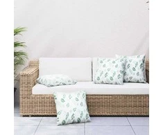 Išsklaidymo pagalvės Lapelis 4 pcs Lapų raštas 60 x 60 cm