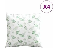 Išsklaidymo pagalvės Lapelis 4 pcs Lapų raštas 50 x 50 cm