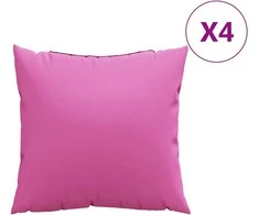 Išsklaidymo pagalvės Paprastas 4 pcs Rožinė 50 x 50 cm