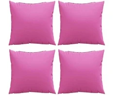 Išsklaidymo pagalvės Paprastas 4 pcs Rožinė 50 x 50 cm