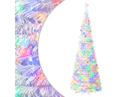 Išskleidžiama Kalėdų eglutė su LED lemputėmis 150 cm 100 LED