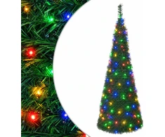 Išskleidžiama Kalėdų eglutė su LED lemputėmis 120 cm 50 LED PVC