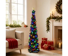 Iššokanti LED Kalėdų eglutė su žvaigžde viršūnėje 150 cm 50 LED