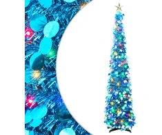 Iššokanti LED Kalėdų eglutė su žvaigžde viršūnėje 120 cm 50 LED