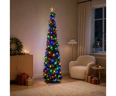 Iššokanti LED Kalėdų eglutė su žvaigžde viršūnėje 180 cm