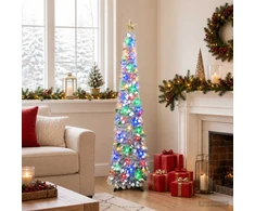 Iššokanti LED Kalėdų eglutė su žvaigžde viršūnėje 150 cm 50 LED