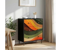 Ištraukalas spinta BONN Retro bangos spauda 66 x 36,5 x 76 cm