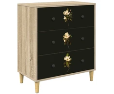 Ištraukalas spinta BREMEN Magnolijų raštas 66 x 36,5 x 75 cm