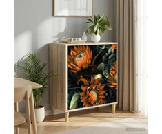 Ištraukalas spinta LOCHEM Oranžinė spauda 66 x 36,5 x 75 cm