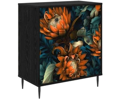 Ištraukalas spinta LOCHEM Oranžinė spauda 66 x 36,5 x 76 cm