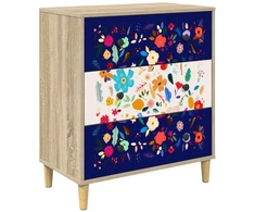 Ištraukalas spinta MAINZ Gėlėtas raštas 66 x 36,5 x 75 cm
