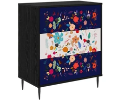 Ištraukalas spinta MAINZ Gėlėtas raštas 66 x 36,5 x 76 cm