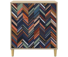 Ištraukalas spinta OMMEN Geometrinis raštas 66 x 36,5 x 75 cm