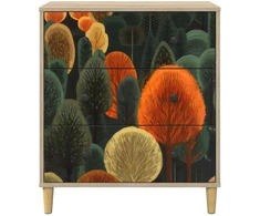 Ištraukalas spinta ZAANDAM Miško raštas 66 x 36,5 x 75 cm
