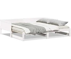 Ištraukiama dienos lova Balta 203,5 x 184 x 56,5 cm