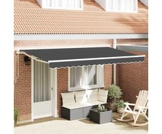Markizės rėmas Antracitas 350 x 200 cm Poliesteris su PU danga