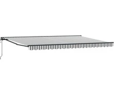 Markizės rėmas Antracito ir baltos 500 × 300 cm