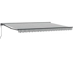 Markizės rėmas Antracito ir baltos 450 × 300 cm