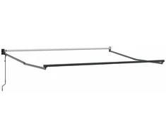 Ištraukiama markizė, antracito ir baltos spalvos, 3x2,5 m, audinys ir aliuminis