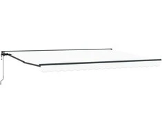 Markizės rėmas Baltas 450 × 300 cm Poliesteris su PU danga
