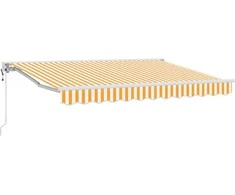 Markizės rėmas Geltona ir balta 250 x 200 cm