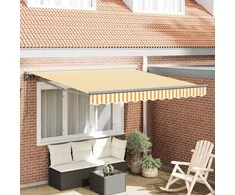 Markizės rėmas Geltona ir balta 300 x 250 cm