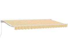 Markizės rėmas Geltona ir balta 350 x 200 cm