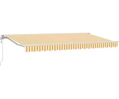 Markizės rėmas Geltona ir balta 350 x 200 cm