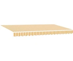 Markizės rėmas Geltona ir balta 350 x 200 cm