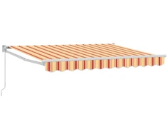 Ištraukiama markizė Geltona, oranžinė ir balta 3 x 2 m