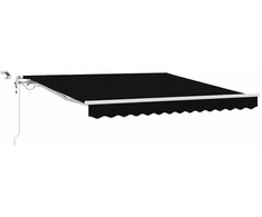 Ištraukiama markizė Juoda 350 x 250 cm Poliesteris ir Metalas