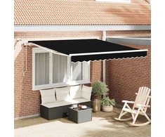 Ištraukiama markizė Juoda 350 x 250 cm Poliesteris