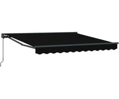 Markizės rėmas Juodas 350 x 250 cm Poliesteris su PU danga