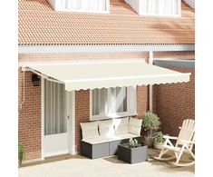 Markizės rėmas Kreminė 350 x 200 cm Poliesteris su PU danga