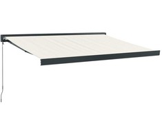 Ištraukiama markizė Kremas su antracito rėmu 3,5 x 2,5 m