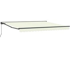 Markizės rėmas Kreminė 400 × 300 cm Poliesteris su PU danga