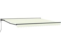 Markizės rėmas Kreminė 400 × 300 cm Poliesteris su PU danga