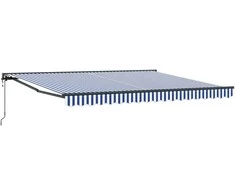 Markizės rėmas Mėlyna ir balta 400 × 300 cm