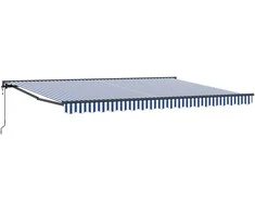 Markizės rėmas Mėlyna ir balta 450 × 300 cm