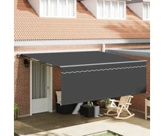 Markizės rėmas Geltona ir balta 350 x 250 cm