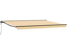 Markizės rėmas Geltona ir balta 450 × 300 cm
