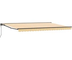 Markizės rėmas Geltona ir balta 500 × 300 cm