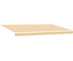 Markizės rėmas Geltona ir balta 500 × 300 cm