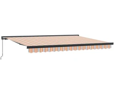 Ištraukiama markizė Oranžinė ir pilka 400 × 300 cm
