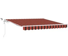 Ištraukiama markizė Oranžinė ir ruda 300 x 250 cm