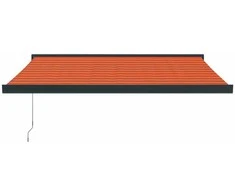 Ištraukiama markizė, oranžinė/ruda, 3,5x2,5m, audinys/aliuminis